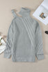 Strapped Cut Out Shoulder Turtleneck Sweater
